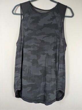 Lululemon Sculpt Gray Camouflage Performance Tank